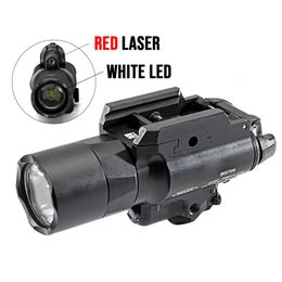 X400u lumière blanche tactique et lumière Laser rouge réglable X400 Ultra lampe de poche 350 Lumens Mil-spec Type Iii anodisé dur