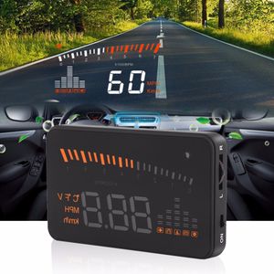 Livraison gratuite X5 HUD Affichage tête haute voiture HUD Affichage tête haute voiture style Alarme de vitesse OBD II Affichage tête haute interface OBD2 Promotion Original