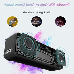 Freeshipping X5 Draagbare Draadloze Bluetooth Speaker V50 TWS Type-C Luid Stereo Super Bass IPX6 Waterdicht 30W Subwoofer Mfvut