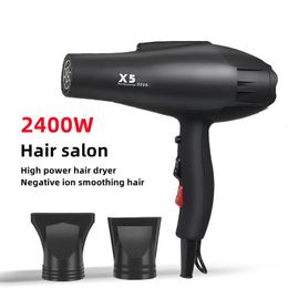 X5X6 sèche-cheveux à vent haute puissance 2400W Ion négatif séchage rapide maison galerie style professionnel Drye 240325