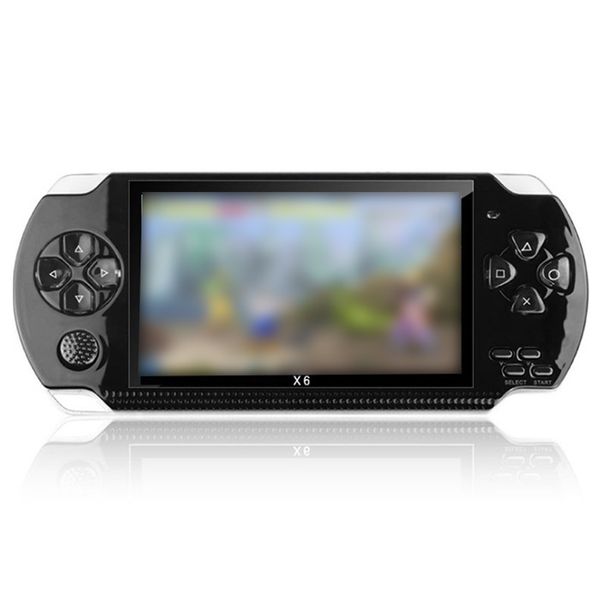 Console de jeu portable X6 8 Go 128 bits 10000+ jeux 4,3 pouces PSP HD rétro console de jeu vidéo portable lecteur de jeu vidéo