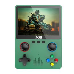 X6 Console Dual Joysticker GBA Arcade Retro Retro handheld voor twee spelers HD 3,5 "grootschermemulator