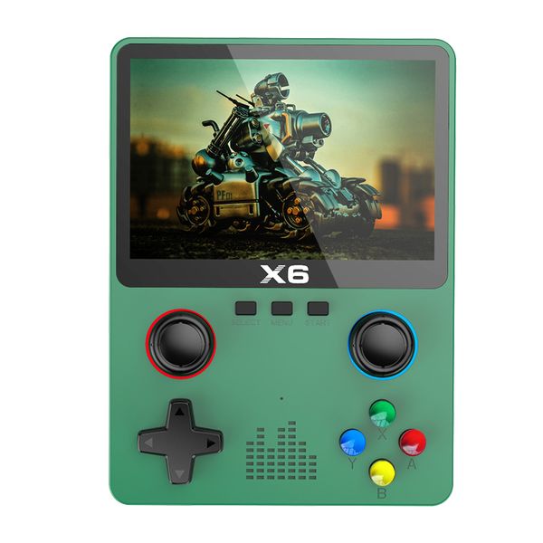 Console X6 double Joysticker GBA Arcade rétro, émulateur portable HD pour deux joueurs, grand écran 3.5 pouces