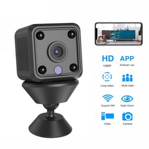 X6 Mini caméra IP WiFi 1080P HD Vision nocturne infrarouge détection de mouvement caméras de Surveillance sécurité à domicile caméra sans fil