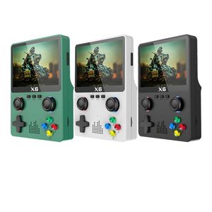 Consola de juegos portátil X6 Pantalla IPS HD de 3,5 pulgadas Mini reproductor de juegos portátil Joystick 3D incorporado 10000 juegos para GBA FC Regalos para niños en stock