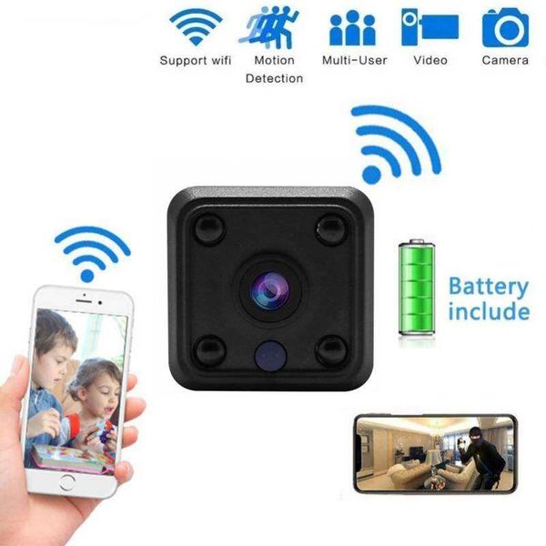 Mini cámara X6 WiFi HD 1080P, cámaras de vigilancia de seguridad inalámbricas con WiFi, visión nocturna, Micro cámara inteligente para el hogar