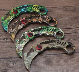 X68 Claw Karambit vouwmes 3Cr15 stalen outdoor tandwiel EDC zak tool snelle open jacht tactische messen schorpioen Sharp Km, prijzen kunnen worden bespreekbaar !!