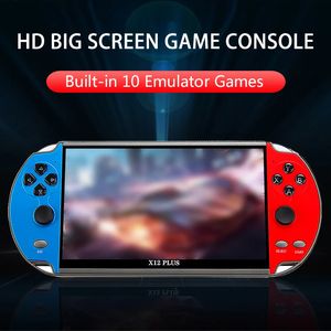 X7 PlusX12 Plus Console de jeu portable 7 pouces écran HD lecteur audio vidéo portable jeu classique intégré 10000 jeux rétro 240123