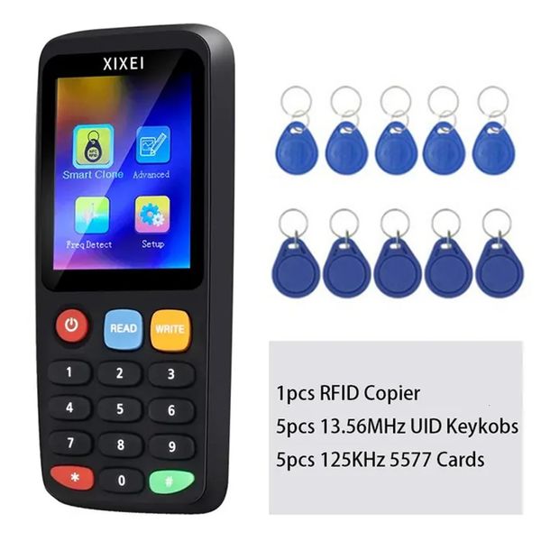 X7 RFID Smart Chip Reader IC ID Token Clone Copier 125KHz Badge Writer 13.56MHz TAG DUPLICATEUR NFC Key NTAG215 Programmer 240423