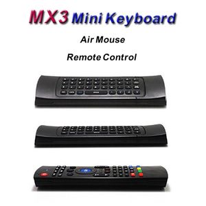 X8 Air Fly Mouse MX3 2,4 GHz draadloos toetsenbord Afstandsbediening Somatosensorische IR leren 6 assen zonder microfoon voor Android TV Box Smart