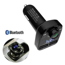 Transmetteur FM X8 Aux Modulator Kit mains libres Bluetooth Lecteur MP3 audio avec 3.1A Charge rapide Double USB Chargeur de voiture Accessoire 2022