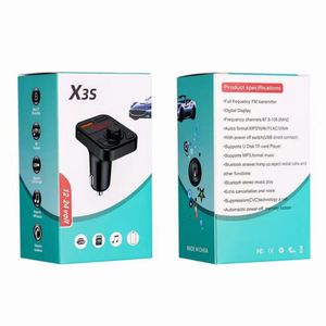 X8 X3S Car Bluetooth Zenders MP3 Handsfree Wireless Bluetooth FM-zenderspeler Dual USB 1A-lader