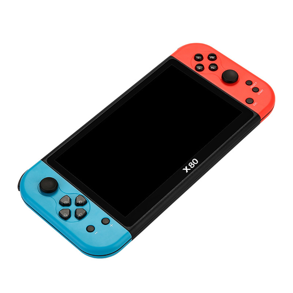 Console di gioco portatile X80 Schermo da 7 pollici 16G HD Lettore di giochi retrò 3000mAh Integrazione di oltre 20000 giochi