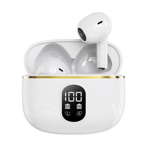 X87 Bluetooth 5.3 TWS draadloze hoofdtelefoon met LED -display Stereo Headset Touch Control Ear Buds Ruisreductie voor telefoon met retailpakket 2024