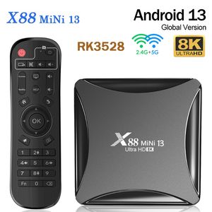 X88 Mini 13 Smart TV BOX Android 13.0 RK3528 8K HD 2.4G5G double Wifi 2GB 16GB décodeur lecteur multimédia 4GB 32GB