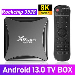 X88 MINI 13 TV Box Android 13 8K Dual Band Wifi Video-uitgang 4K 4GB 64GB RK3528 TV Box PK H96 MAX