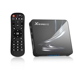 X88 Pro 12 Smart TV Box Android 12 4K HD double bande WIFI6 Bluetooth récepteur lecteur multimédia HDR USB 30 décodeur 2237579