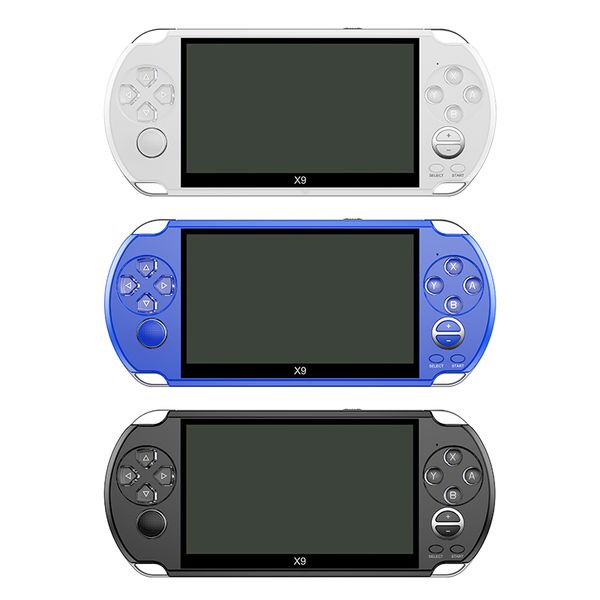 Console de jeu Portable X9, mise à niveau de l'hôte nostalgique, grand écran de 5.1 pouces, lecteur MP4 avec caméra, sortie TV, vidéo TF pour jeu GBA FC