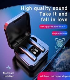 X9 Draadloze hoofdtelefoon Bluetooth V50-headset Touch Control Sport TWS-oordopjes Transpiratie-oortelefoon met microfoon5273898