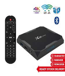 X96 Max Amlogic S905X3 4 Go 32 Go Android 90 Boîtes TV Dual WiFi 24g5g Smart TV Box PK TX6 H96 MAX8715033