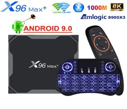 X96 Max Android 90 Smart TV Box Amlogic S905X3 X96Max 8K HD 1000M 2450G WiFi Media Player 4GB 64 GB 32GB2170335