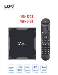 X96 MAX NOUVELLE MODIFICATION Android 81 TV Box puissant Amlogic S905X3 4 Go 64 Go Double WiFi 1000m LAN 4K Smart TV Box6750075