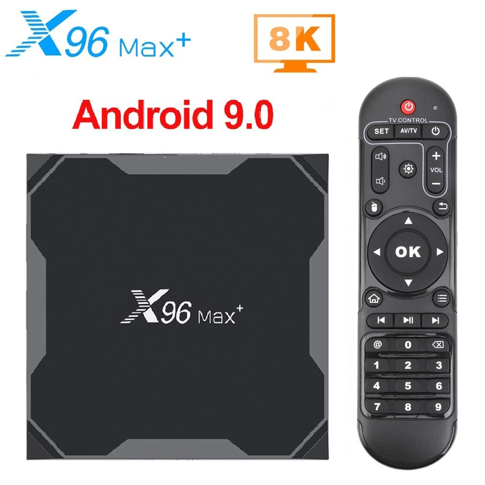 X96 MAX Plus Android 9.0 TV Box 4GB 64GB 32GB Quad Core Amlogic S905X3 Wifi 4K TVBOX X96Max Smart Set top box