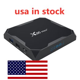 EE. UU. EN STOCK X96 MAX Plus Android 9.0 TV BOX 4GB Amlogic S905X3 8K 2.4G5G Dual Wifi 1000M Decodificador