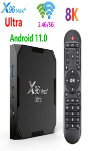 X96 Max Ultra Android 110 tv box Amlogic S905X4 24G5G WiFi 8K H265 HEVC décodeur lecteur multimédia prise en charge de la carte Micro SD X96MAX7723304