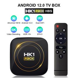 TV Box HK1 RBOX H8S Android 12 Allwinner H618 2.4G 5G Dual Wifi TVBOX Mediaspeler 4 GB 64G 32 GB HK1R Box Set Top TV Ontvanger DOOS