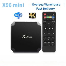 X96 Mini Smart Android 90 Tv Box Amlogic S905W TV 2GB 16GB décodeur 24GHz WiFi HDR 3D 4K lecteur X96mini 240130