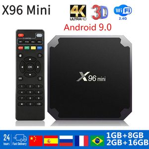 X96 Mini Smart TV Box Android 9.0 Amlogic S905W TVBOX 1GB 8GB 2.4G Wifi Video 3D Video 4K Media Player Box X96Mini HDR10 TVBOX