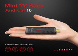 X96 S400 TV Stick H313 Android 100 Dozen Quad Core 2GB 16GB 4K Wifi Afstandsbediening Google assistent Support1213525