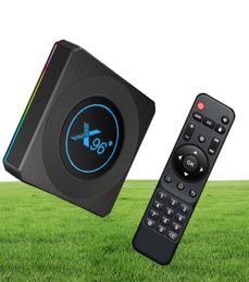 X96 X4 Android 110 TV BOX Amlogic S905X4 4GB 64GB 4GB32GB Quad Core 24G5G WIFI BT41 AV1 8K reproductor multimedia inteligente película casera 4G32G1360600