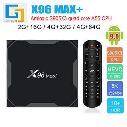 X96Max + décodeur Android tv box 8k double WiFi réseau Gigabit 8K HD boîtier réseau Android 4k 2023