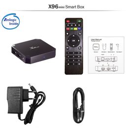 X96mini Android 9.0 oficina Francia Media Player TV Box 4K S905W Quad Core 1G 8G 2.4G Wifi