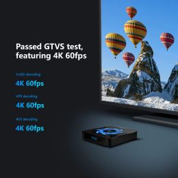 X96Q MAX SMART TV BOX Android 10 TV Box Allwinner H616 4 Go 64 Go 2.4g 5G Dual WiFi BT5.0 4K HDR 3D Player Media Set Top Box