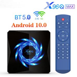 X96Q MAX TV Box Android 10.0 4GB 64GB 4K 60fps 2.4G/5G Wifi lecteur multimédia BT 5.0 décodeur