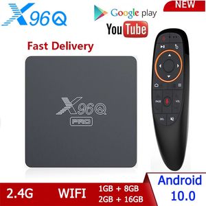 X96Q PRO 10 Android TV BOX Allwinner H313 2.4G Wifi 4K 2GB 16GB lecteur multimédia 1GB 8GB TVBOX décodeur vs x96 max plus