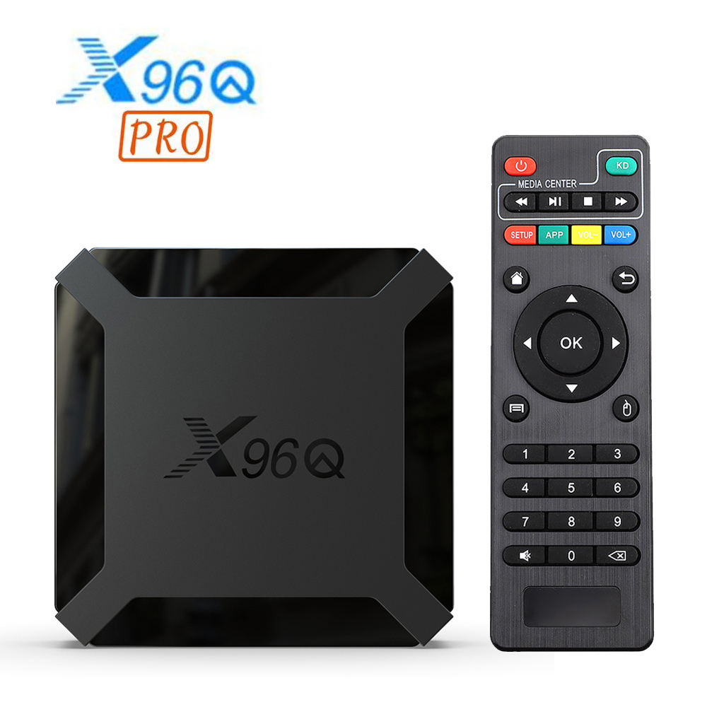 X96Q TV Box Android 10 Allwinner H313 Quad Core 2GB 16GB 4K 60fps Smart TVBOX Wifi Google Player Youtube X96 Decodificador