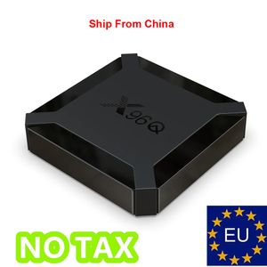 País de la UE Sin impuestos X96Q Android 10.0 Fast Smart TV BOX 2GB 16GB 1GB 8GB Allwinner H313 Quad Core 4K VS X96 Mini Set top box envío rápido