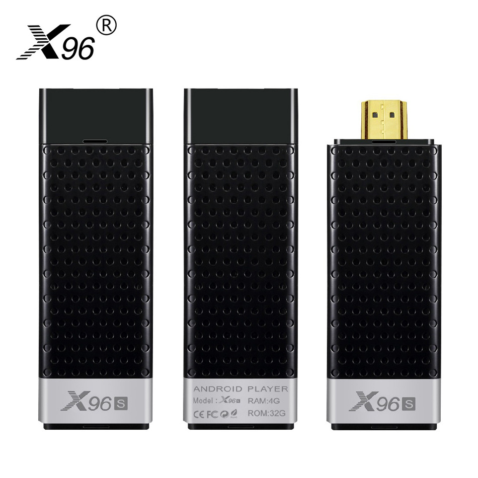 X96S TV Stick Amlogic S905Y2 Android 9.0 DDR3 4GB 32GB Smart TV Box Dongle 4G 32G 4K Lettore multimediale