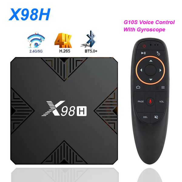 X98H Android 12,0 Dispositivo de TV inteligente 4GB 32G Allwinner H618 TVBox Wifi6 2,4G 5G 4K reproductor multimedia asistente de voz Smartv Set Top Box