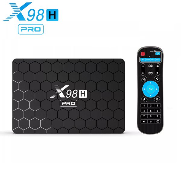 X98H Pro Smart TV Box Android 12 Allwinner H618 Quad Core 4K Media Player 2.4G 5G WiFi Bluetooth 5.0 VP9 Profil 2 D￩codeur Set Top Box