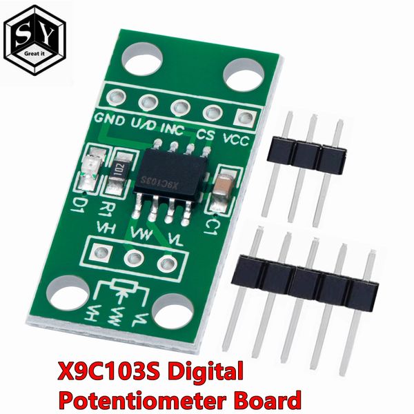 Module de carte de potentiomètre numérique X9C103S DC3V-5V pour Arduino