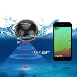 XA02 Draadloze Bluetooth Smart Sonar Fishfinder 48m160ft Draagbare Outdoor Visuitrusting Voor IOS Android 240104