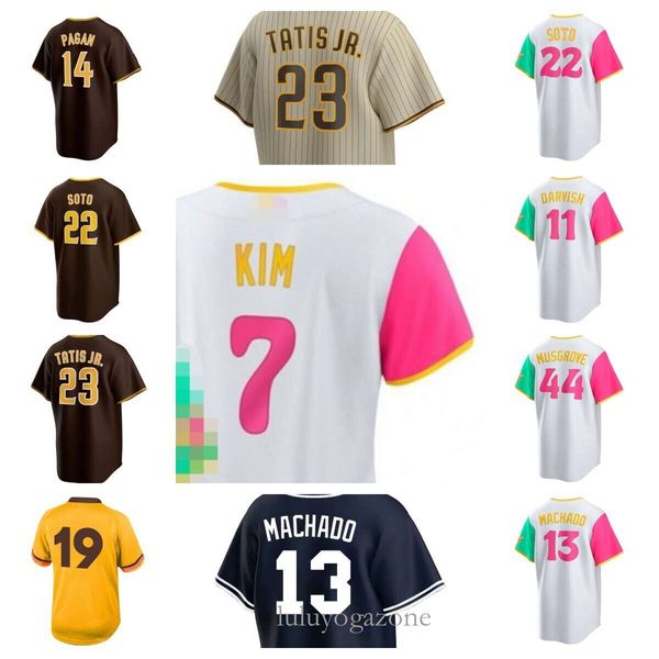 Xander Bogaerts 23 Maillots de baseball Fernando Tatis Jr. Padres Sports Juan Soto Manny Hado Eric Hosmer City Connect Joe Musgrove Yu Darvish