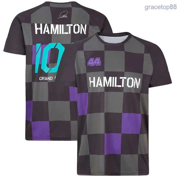 Xb9j T-shirts pour hommes Nouveau F1 Formule 1 Lewis Hamilton Team Racing Car 3D Imprimer Hommes Femmes Sports Casual O-cou T-shirt Enfants Tees Tops Jersey