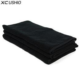 XC USHIO New Fashion 3pcsset 100% Coton Noir 3470cm Serviette De Visage Toalla De Cara Serviette De Visage Faciès Linteum Towel Set T200915