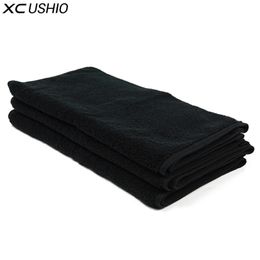 XC USHIO Nueva Moda 3pcsset 100% Algodón Negro 3470cm Toalla De Cara Toalla De Cara Servilleta De Visage Facies Linteum Toalla Set T200915